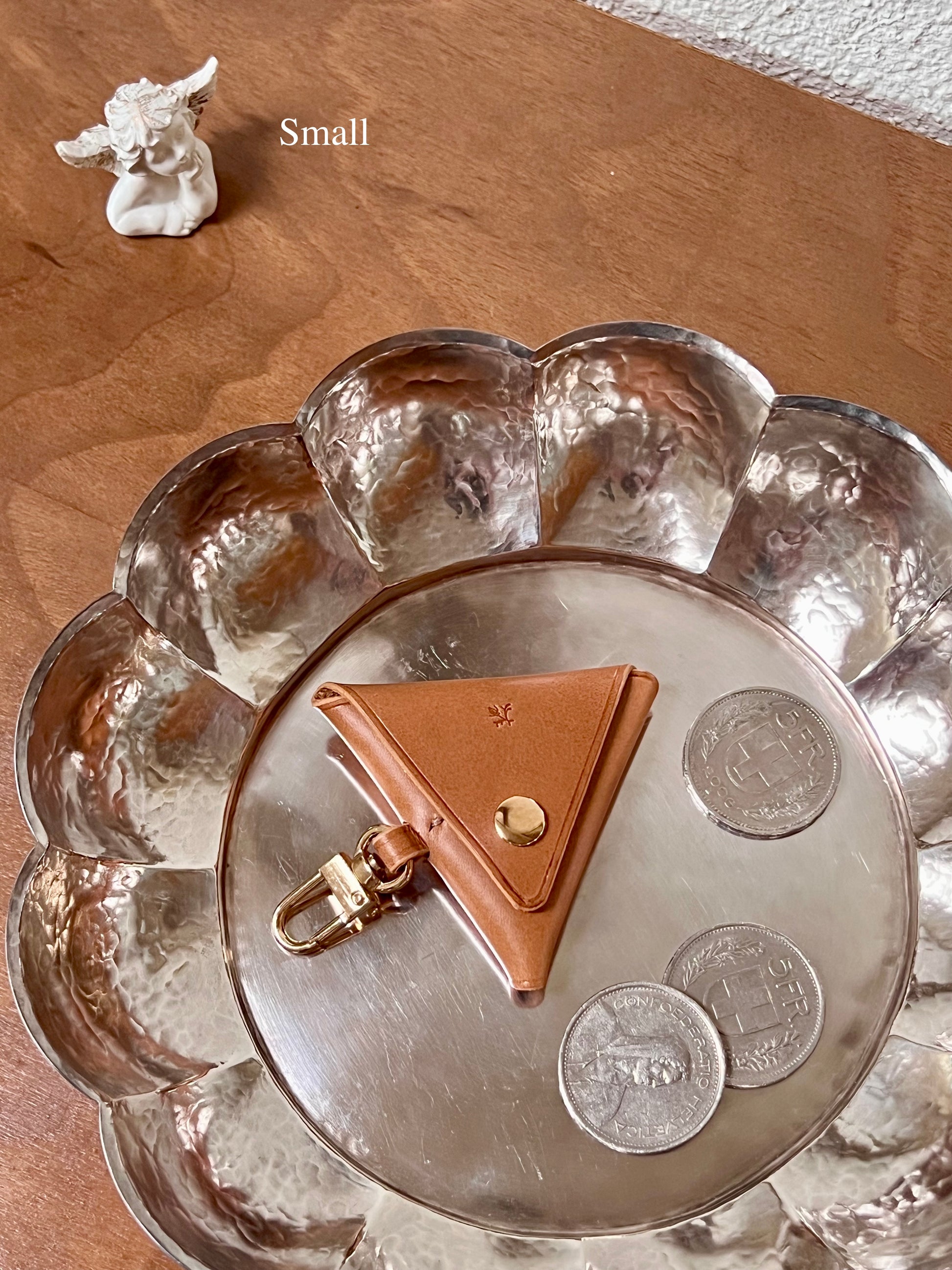 Triangle Coin Purse - Camel