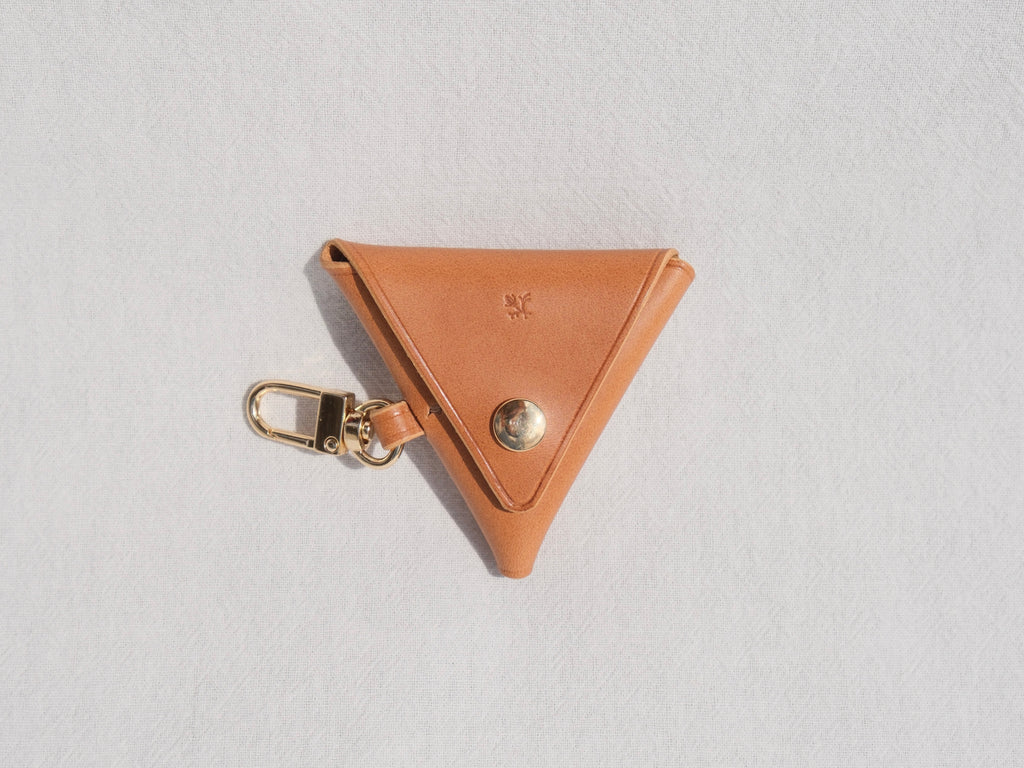 Triangle Coin Purse - Camel