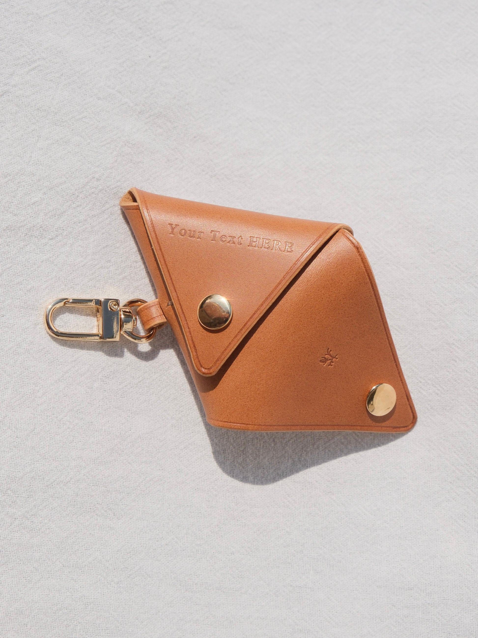 Triangle Coin Purse - Camel Small