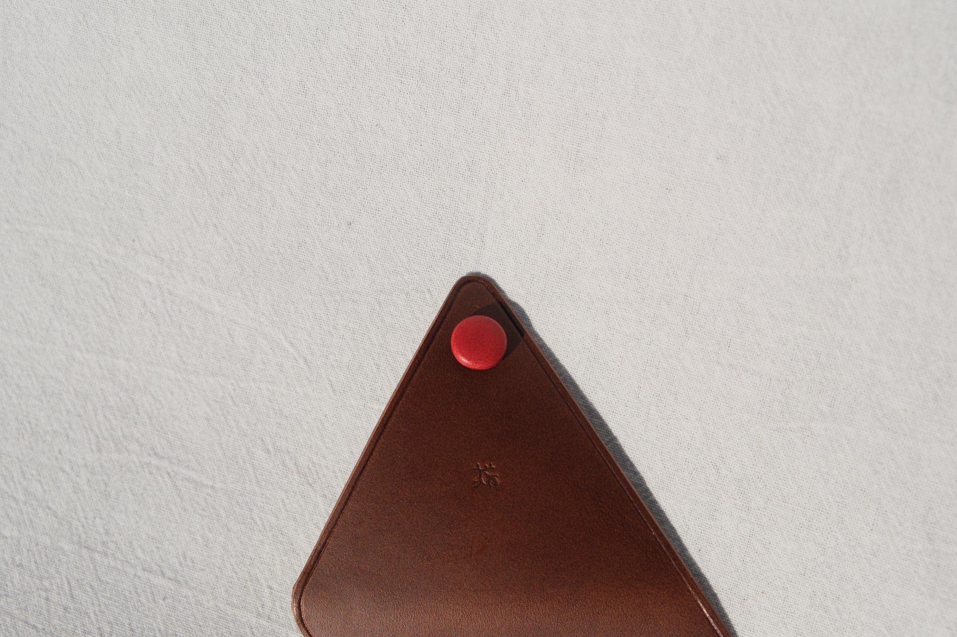 Triangle Coin Purse -  Brown Small