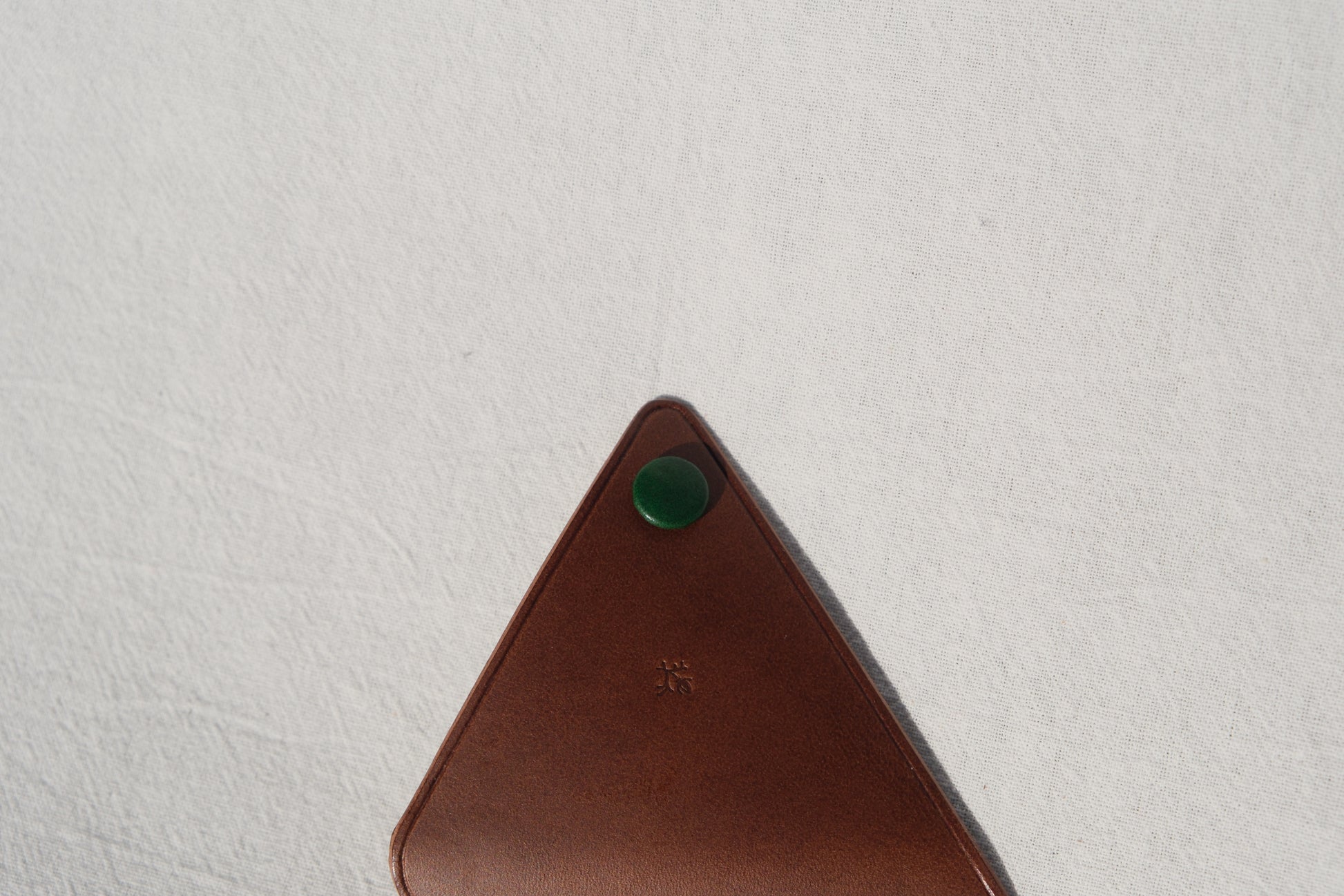 Triangle Coin Purse -  Brown Small