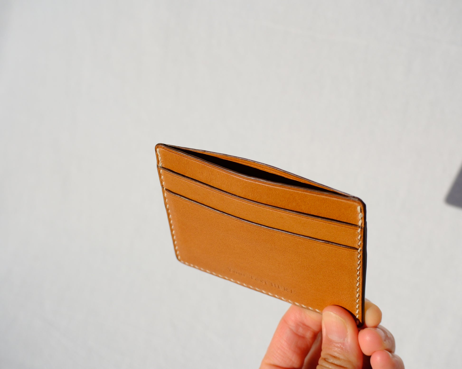 Line Card Holder - Camel