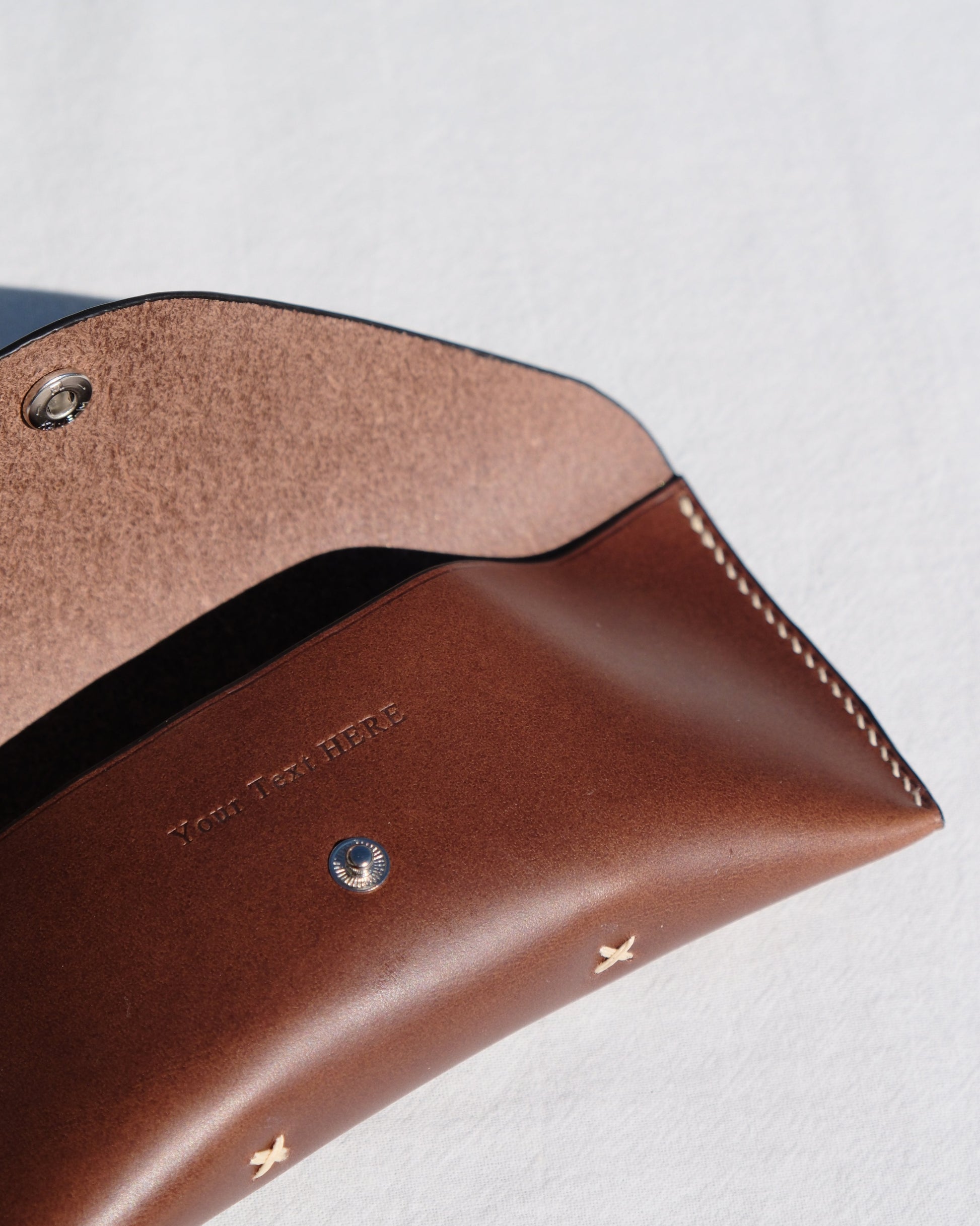 Snap Pocket Eyeware Case - Brown