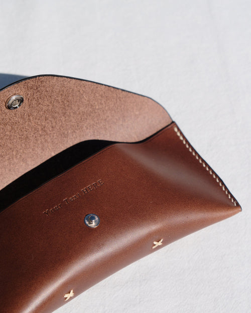 Snap Pocket Eyeware Case - Brown