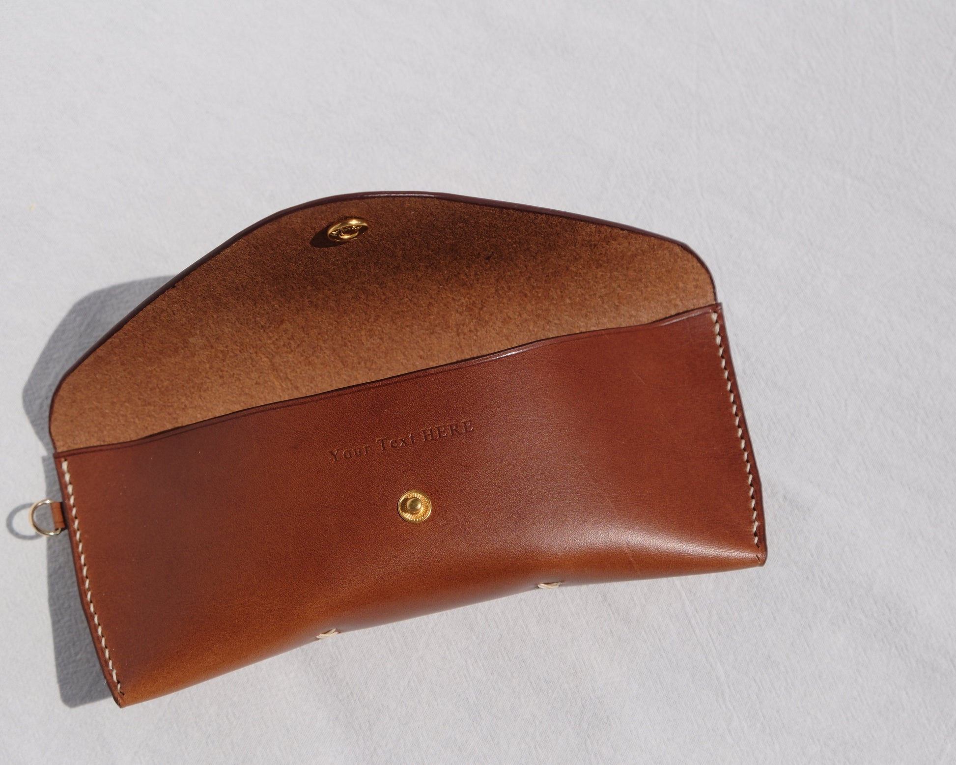Snap Pocket Eyeware Case - Cognac