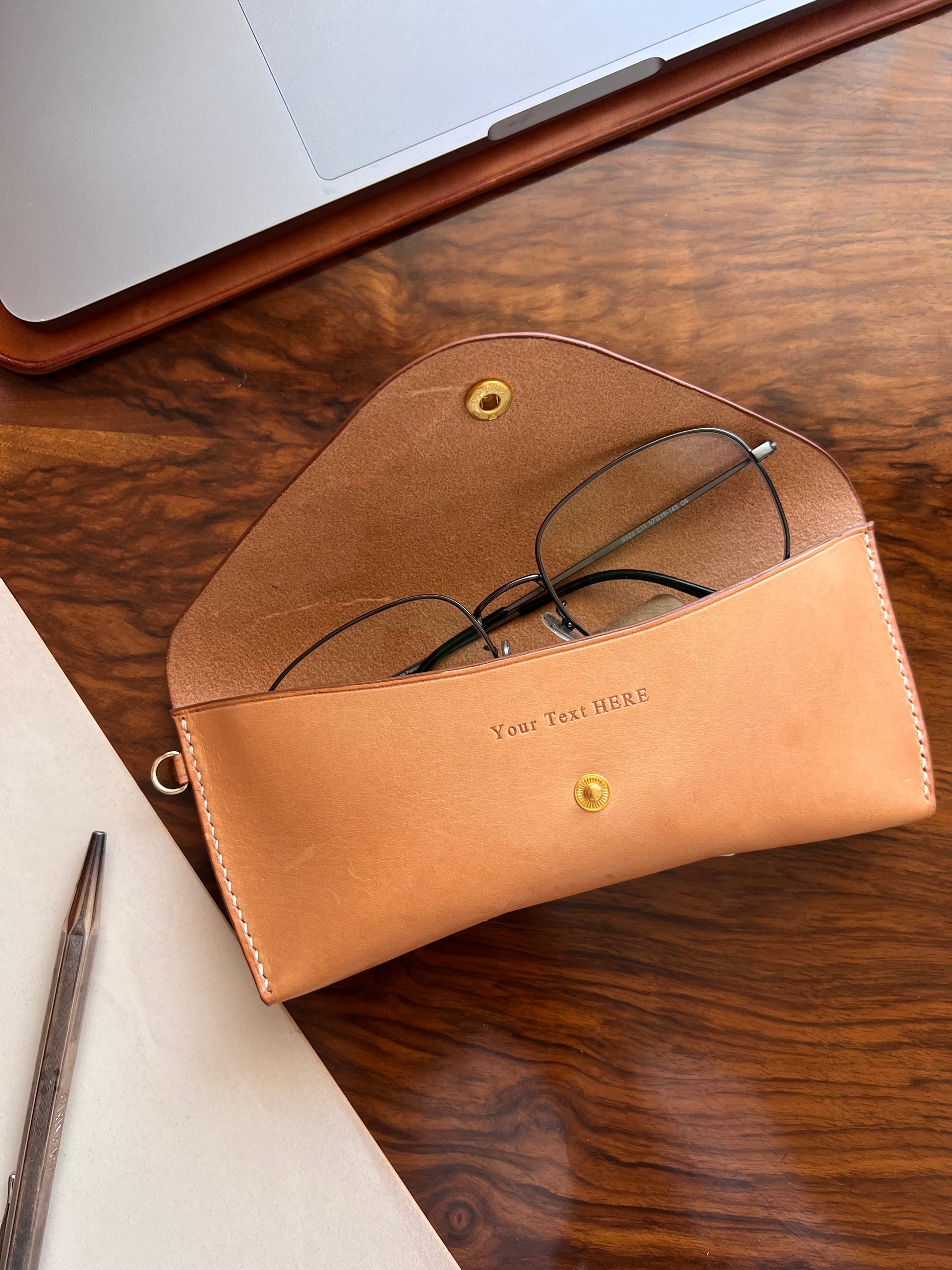 Snap Pocket Eyeware Case - Natural