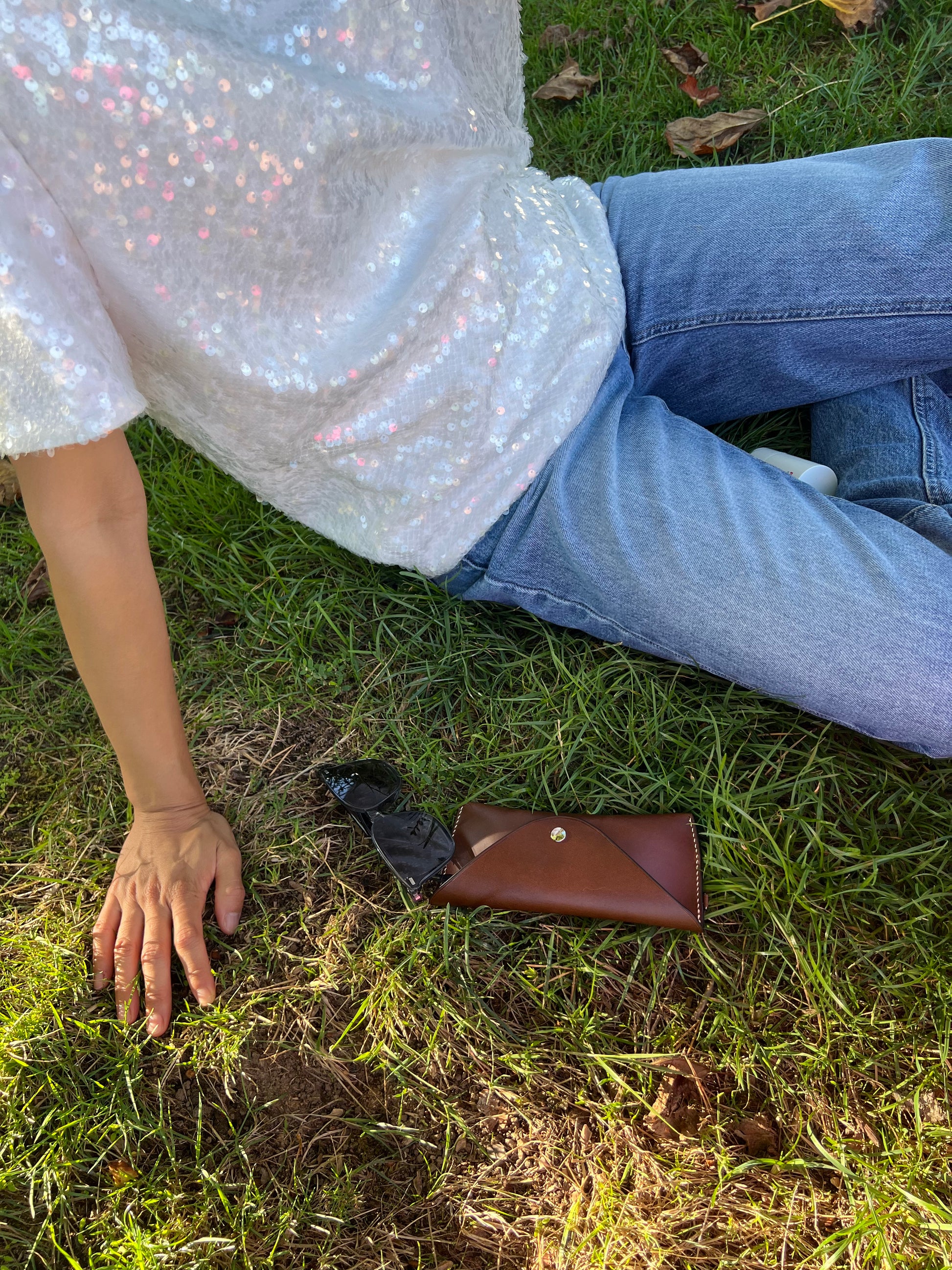 Snap Pocket Eyeware Case - Brown