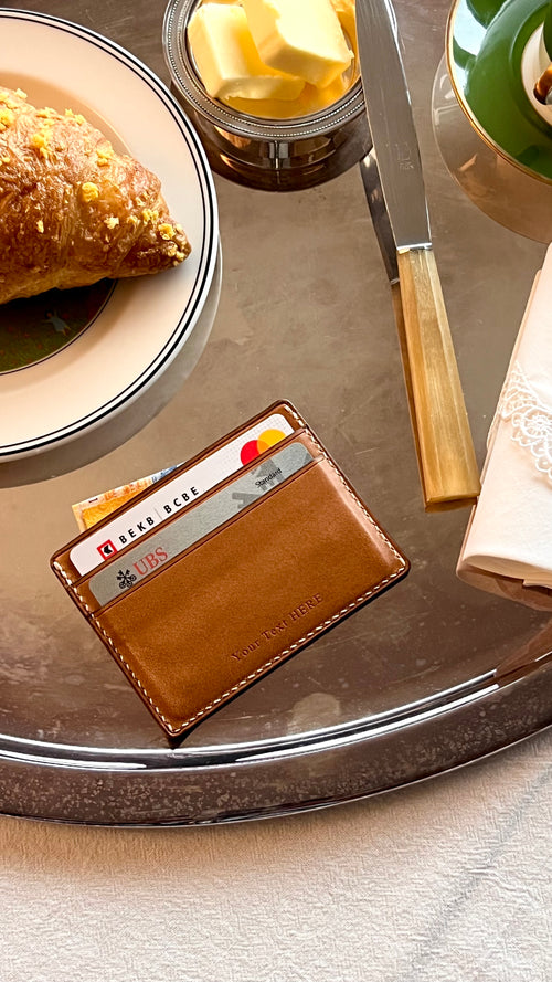 Line Card Holder - Camel