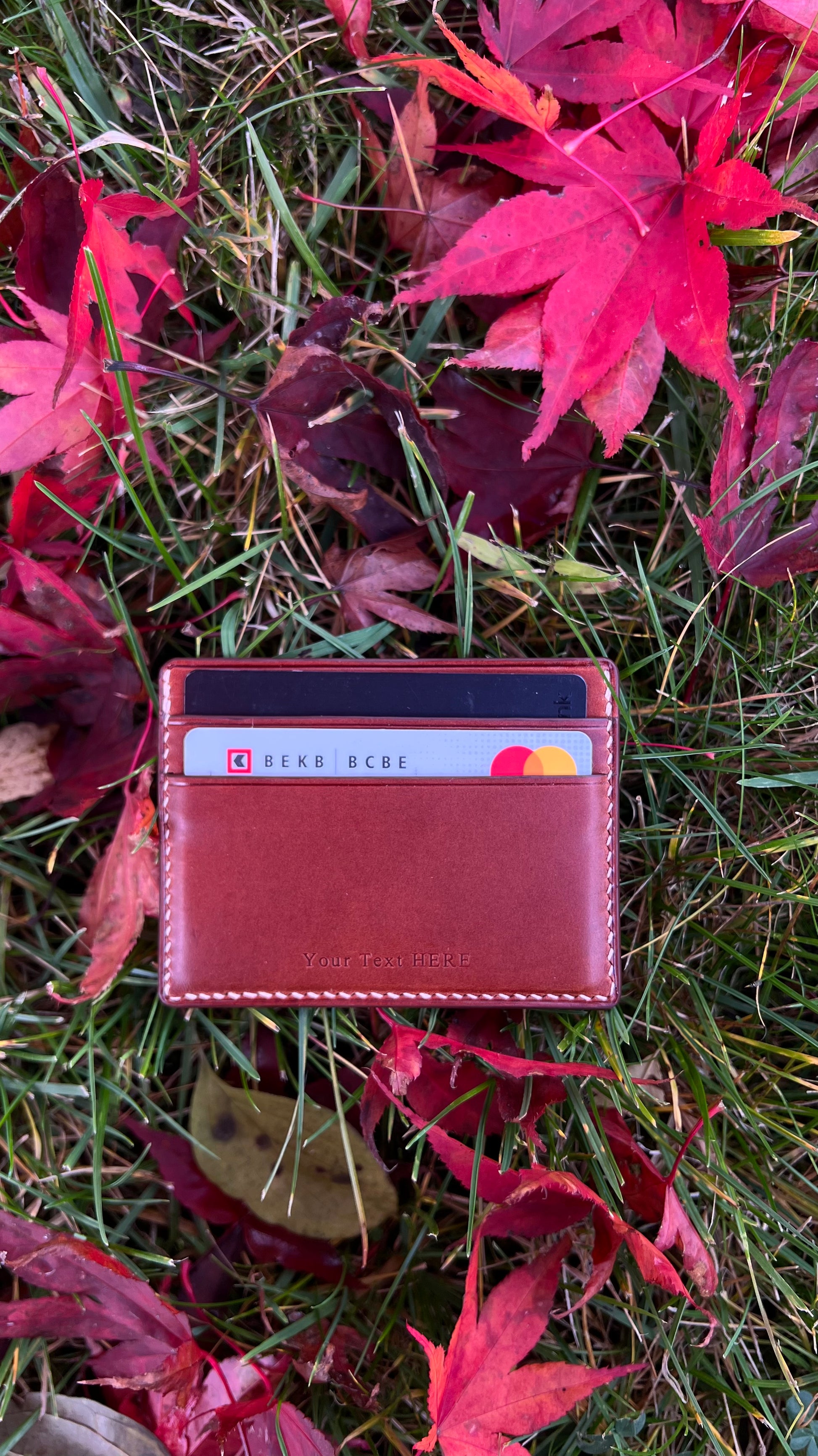 Line Card Holder - Cognac