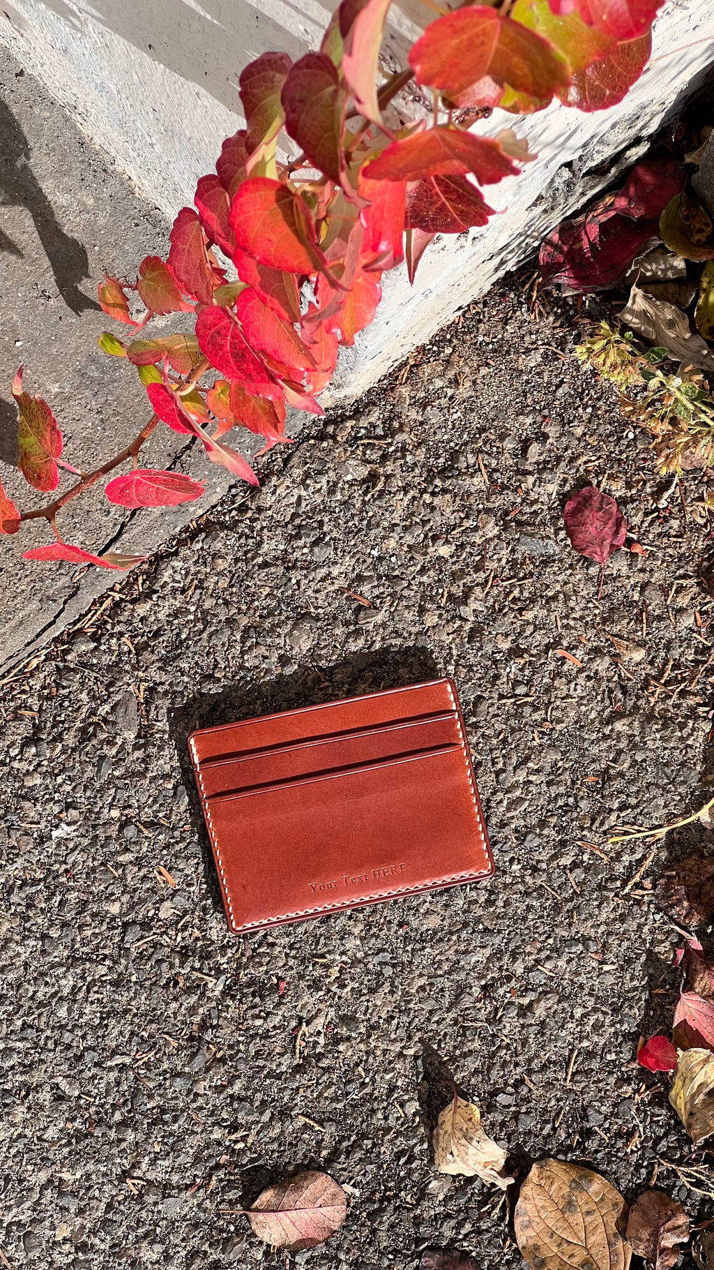 Line Card Holder - Cognac