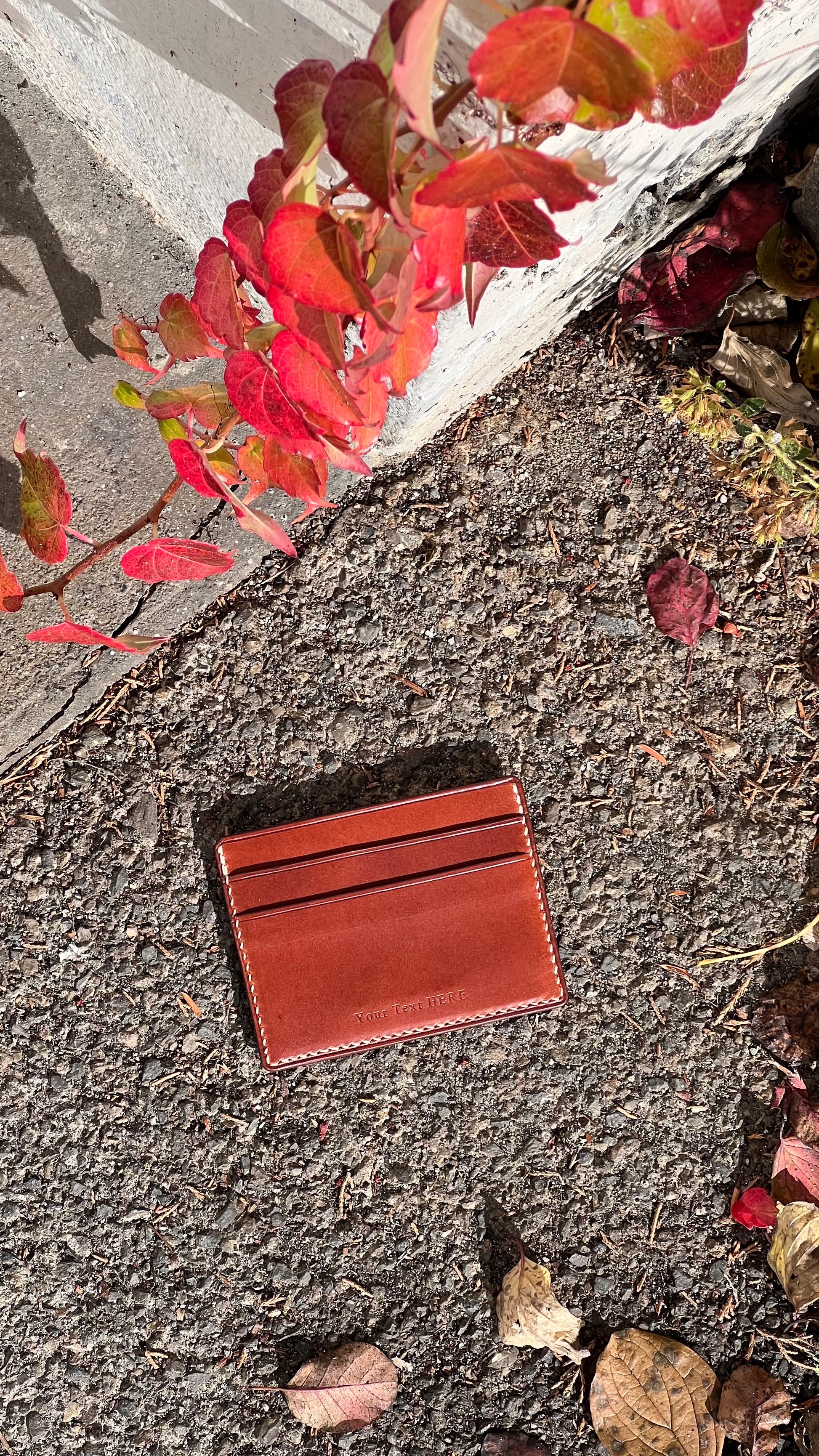 Line Card Holder - Cognac